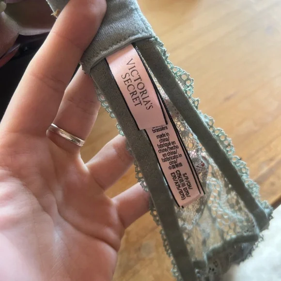 Victoria's Secret Lace Bralette in Soft Teal - Picture 2 of 4